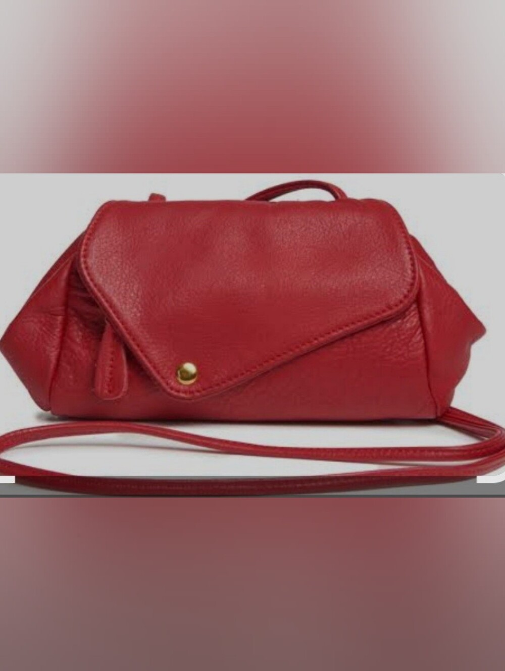 Red Women’s Envelope Crossbody Bag - Designer Style
